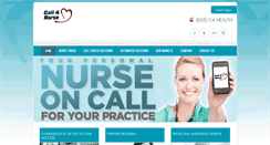 Desktop Screenshot of call4nurse.com