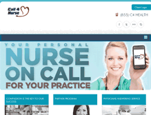 Tablet Screenshot of call4nurse.com